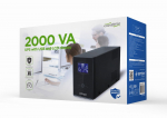 Zasilacz UPS 2000VA Line-in 1xC14 3xC13 2xShuko USB RJ45 | EG-UPS-035 | 8716309116602