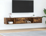 vidaXL 2-osaline meediakapp suitsutatud tamme 80x31x25,5 cm liimpuit | 861463 | 8721158703828