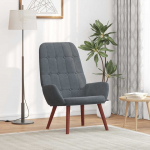 vidaXL Tugitool, Dark grey, sametkattega | 4102633 | 8721158559548