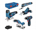 Bosch 12V Profi Set 5 pcs. GSR+GST+GOP+GKS+GSA | 0615A0017C | 4059952570037