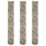 Ringikujulised gabioon taimelavad 3tk tsingitud teras &oslash;30x200cm