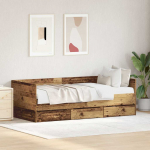 P&auml;evavoodi peaga sahtliga vana puit 90 x 190 cm tehispuit