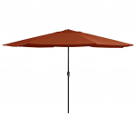 Aia p&auml;ikesevari metallpostiga 390 cm, terrakota