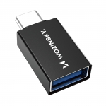 Wozinsky W10GY1S USB-C - USB-A 3.2 10Gb/s Adapter - Black