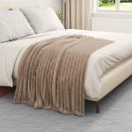 Viskab tekid 6 pcs kamel 150 x 130 cm fliis