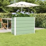 Taimekast roheline 100 x 40 x 75 cm teras