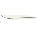 Manuaalne kokkuklapitav varikatus cream 4 x 2 m