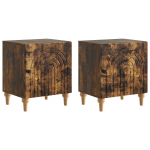 &Ouml;&ouml;lambi kapp 2 pcs suitsutatud tamm 43 x 34,5 x 50 cm tehispuit