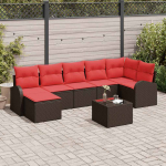 Aia diivanikomplekt padjaga 8 pcs pruun pol&uuml; rattan