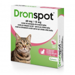 VETOQUINOL Dronspot (2,5-5kg) - deworming drops for cats - 2x0,7ml
