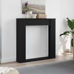 Kamina&uuml;mbris, must tamm, 100 x 20 x 100 cm, t&ouml;&ouml;deldud puit