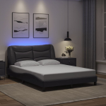 Voodiraam led-iga ilma madratsita hvar, hall, 140 x 200 cm