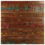 Lauaplaat, 80x80x2,5 cm, kandiline, taastatud puit