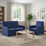 Diivanikomplekt 2 pcs politsei sinine samet