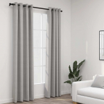 Linase v&auml;limusega pimendavad kardinad 2 tk hall 140 x 245 cm
