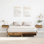 Voodiraam ilma madratsita, vana puit 140x200 cm, tehispuit