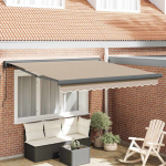 K&auml;igukohandatav varikatus beež 350 x 250 cm kangas, metall