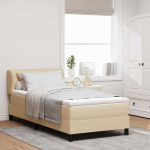 Vedruvoodi madratsiga madratsiga cream 100 x 200 cm kangas