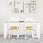 5-osaline s&ouml;&ouml;gilauakomplekt "panama", valge m&auml;nnipuit