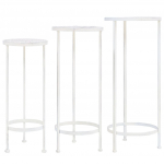 Taimealus, 3 tk, vanaaegses stiilis, metall, antiikvalge