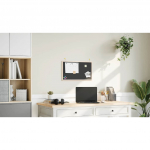 Kriiditahvel t&auml;ispuidust raamiga, must, 60 x 40 cm