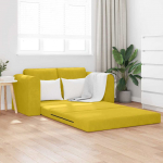 Diivanvoodi kollane 148 x 71 x 83 cm samet