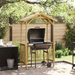 Grillimaja pruun 133.5 x 63 x 200 cm immutatud kuusk