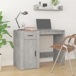 Kirjutuslaud, betoonhall, 100x49x75 cm, tehispuit