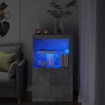 K&uuml;lgkapp led-valgustusega, betoonhall, tehispuit