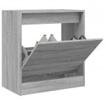 Jalatsikapp, hall sonoma tamm, 60 x 34 x 63,5 cm, tehispuit