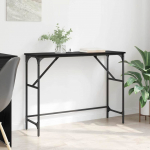 Konsoollaud must tamm 100 x 32 x 75 cm tehispuit