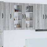 K&ouml;&ouml;gikapp riiuliga 2 pcs hall sonoma 40 x 31 x 80 cm tehispuit