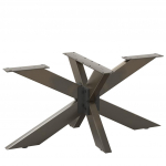 Kohvilaua jalg, &auml;mblikukujuline, must, 98 x 58 x (42&ndash;43) cm, teras