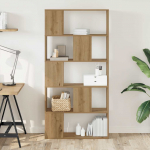 Raamaturiiul 5 korrust k&auml;sit&ouml;&ouml;tamm 80,5x23,5x162,5 cm tehispuit
