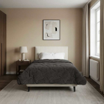 Suvised teki antratsiit 140 x 220 cm mikrokiud ja teddy villa