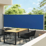 Lahtit&otilde;mmatav terrassi k&uuml;lgsein, 140 x 600 cm, sinine