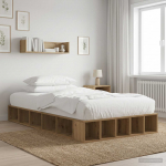 Voodiraam ladustamisega artisan tamm 80 x 200 cm tehispuit