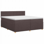 Vedruvoodi madratsiga peaga tume pruun 200 x 200 cm kangas