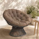 Papasan tooli vaip vianen 100% pol&uuml;ester pruunikashall