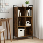 Raamaturiiul 57 x 33 x 111 cm tehispuit suitsutatud tamm