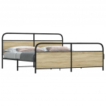 Metallist voodiraam ilma madratsita sonoma tamm 180x200 cm
