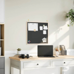 Kriiditahvel t&auml;ispuidust raamiga, must, 60 x 55 cm