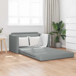 Diivanvoodi helehall 124 x 71 x 78 cm samet