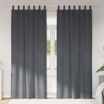 Pimendavad kardinad 2 pcs helehall 140 x 260 cm samet