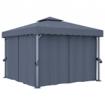 Varjualune kardinaga 3 x 3 m, antratsiithall, alumiinium