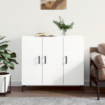 Puhvetkapp, valge, 90 x 34 x 80 cm, tehispuit