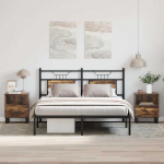 &Ouml;&ouml;kapid 2 tk, suitsutatud tamm, 40 x 35 x 50 cm, tehispuit