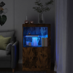 K&uuml;lgkapp led-valgustusega, suitsutatud tamm, tehispuit