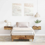 Voodiraam ilma madratsita, vana puit 100x200 cm, tehispuit