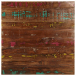 Lauaplaat, 80x80x1,5 cm, kandiline, taastatud puit